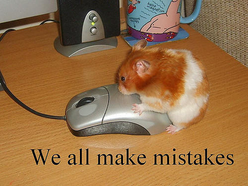 hampster usimng the mouse